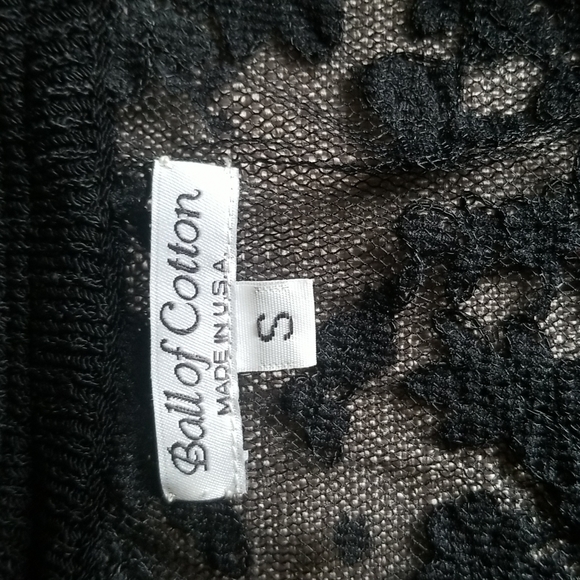 Ball of Cotton Black Laced Sweater gently loved - Picture 7 of 8